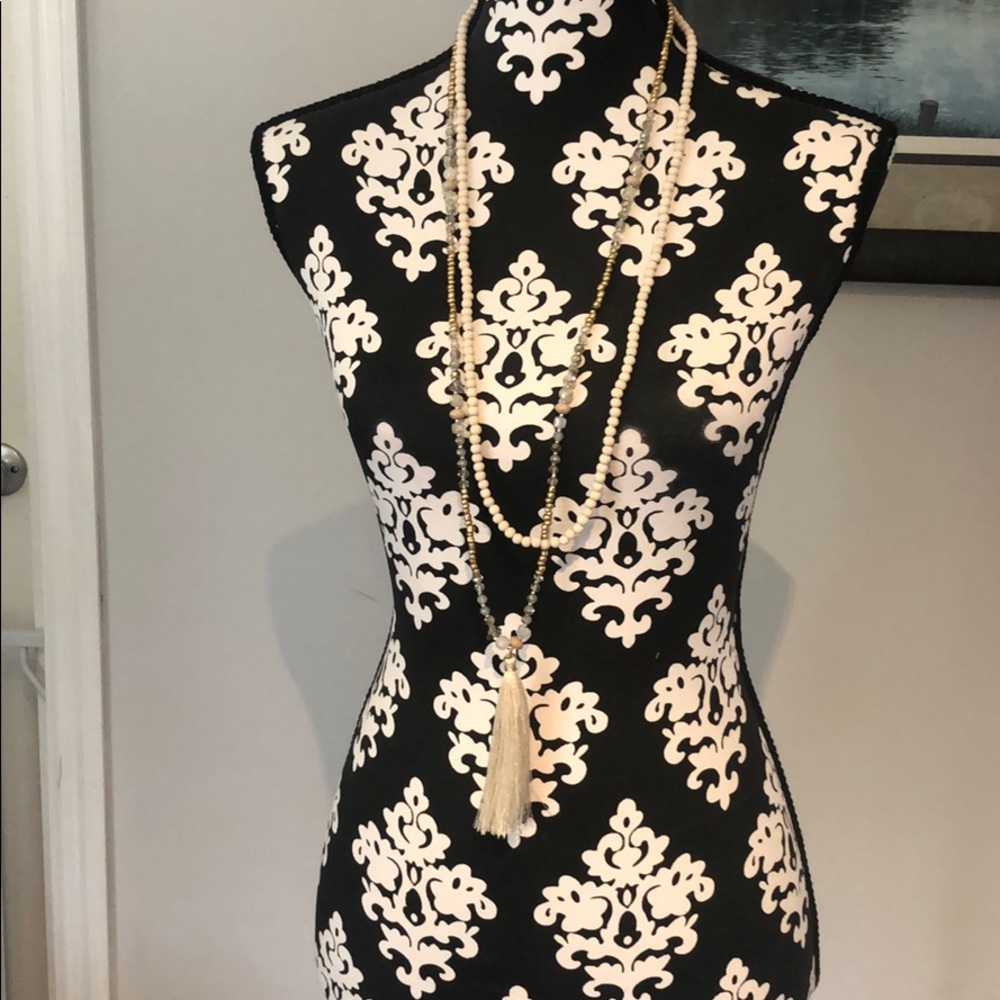 Long beaded necklace